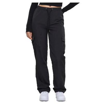 панталони,дамски,панталони,urban,classics,nylon,cargo,pants,black