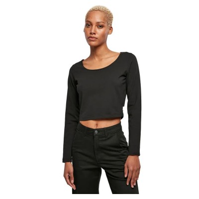 тениска,дамски,тениски,urban,classics,organic,wide,neck,cropped,long,sleeve,t,shirt,black,(black)