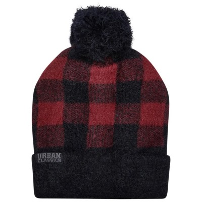 шапка,всички,шапки,urban,classics,pom,beanie,black,(red)