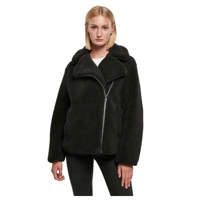 яке,дамски,якета,и,палта,urban,classics,sherpa,biker,jacket,black