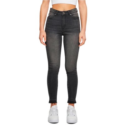 дънки,дамски,панталони,urban,classics,skinny,open,hem,high,waist,jeans,black,(black,washed)