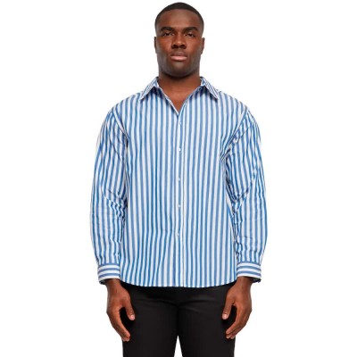 риза,с,дълъг,ръкав,мъжки,ризи,urban,classics,striped,summer,long,sleeve,shirt,blue,(white,blue)