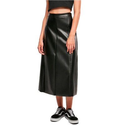 пола,дамски,поли,и,рокли,urban,classics,synthetic,leather,midi,skirt,black