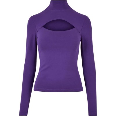 тениска,дамски,тениски,urban,classics,tb4513,long,sleeve,high,neck,t,shirt,real,violet,(purple)