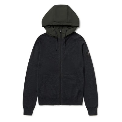 блуза,мъжки,пуловери,ecoalf,peral,full,zip,sweatshirt,black,(dark,grey,melange)