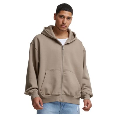 блуза,мъжки,пуловери,def,dfzh042,full,zip,sweatshirt,brown,washed01,(brown)