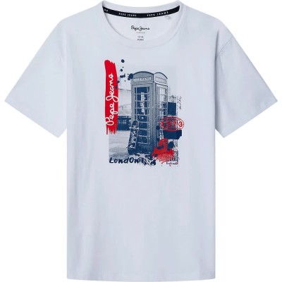 тениска,детски,тениски,pepe,jeans,albie,short,sleeve,t,shirt,white,(white)