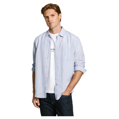 риза,с,дълъг,ръкав,мъжки,ризи,pepe,jeans,alphonso,long,sleeve,shirt,light,thames,blue