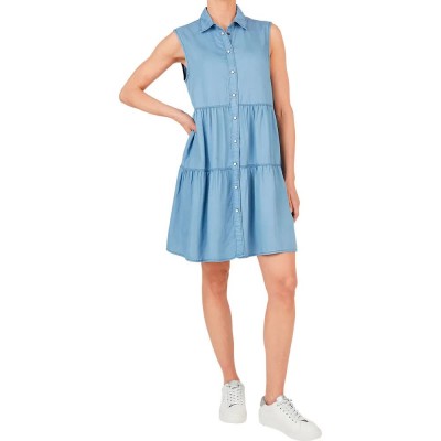 рокля,дамски,поли,и,рокли,pepe,jeans,arya,sleeveless,dress,blue,(denim,light,weight,bleach)