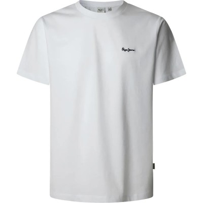 тениска,мъжки,тениски,pepe,jeans,back,clag,short,sleeve,t,shirt,white,(white)