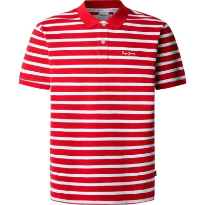мъжки,блузи,с,яка,pepe,jeans,barret,short,sleeve,polo,rugby,red,(red)