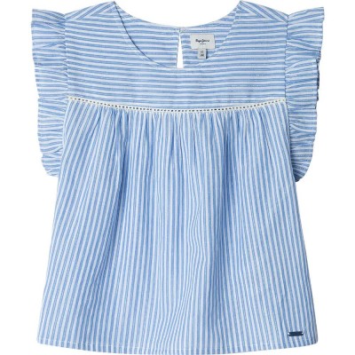 риза,с,къс,ръкав,детски,ризи,pepe,jeans,bella,short,sleeve,shirt,blue