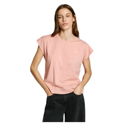 тениска,дамски,тениски,pepe,jeans,blooma,short,sleeve,t,shirt,washed,pink,(pink)