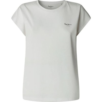 тениска,дамски,тениски,pepe,jeans,blooma,short,sleeve,t,shirt,white,(white)