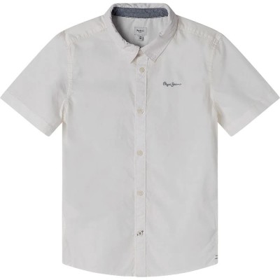 риза,с,къс,ръкав,детски,ризи,pepe,jeans,cabel,short,sleeve,shirt,white
