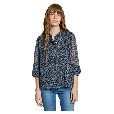 риза,с,дълъг,ръкав,дамски,блузи,дамски,ризи,pepe,jeans,camila,long,sleeve,shirt,dulwich,blue,(blue)