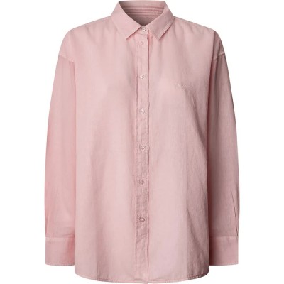 риза,с,дълъг,ръкав,дамски,блузи,дамски,ризи,pepe,jeans,chipper,long,sleeve,shirt,pink