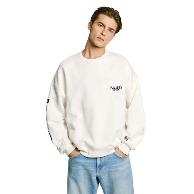 блуза,мъжки,пуловери,pepe,jeans,colville,sweatshirt,white