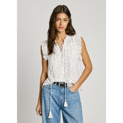 риза,с,къс,ръкав,дамски,блузи,дамски,ризи,pepe,jeans,deb,short,sleeve,shirt,white