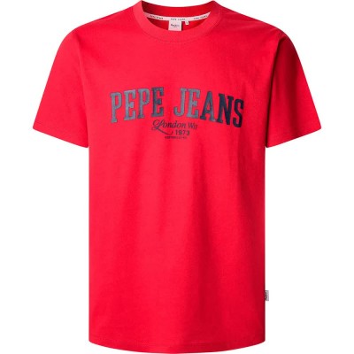 тениска,мъжки,тениски,pepe,jeans,derril,tee,short,sleeve,t,shirt,rugby,red,(red)