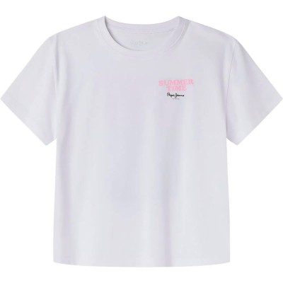 тениска,детски,тениски,pepe,jeans,edith,short,sleeve,t,shirt,white,(white)