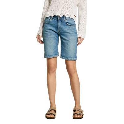 къси,панталони,дамски,панталони,pepe,jeans,fitted,poppy,denim,shorts,denim,medium,light,blue,(blue)