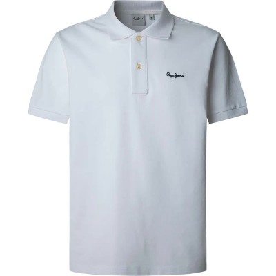мъжки,блузи,с,яка,pepe,jeans,essential,contrast,logo,short,sleeve,polo,white,(white)
