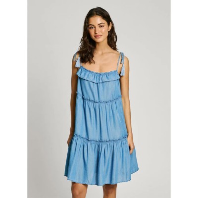 рокля,дамски,поли,и,рокли,pepe,jeans,etty,dress,blue