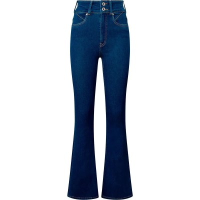 дамски,панталони,pepe,jeans,flare,contour,high,waist,jeans,blue
