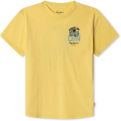 тениска,детски,тениски,pepe,jeans,finley,short,sleeve,t,shirt,sorbet,lemon,yellow,(yellow)