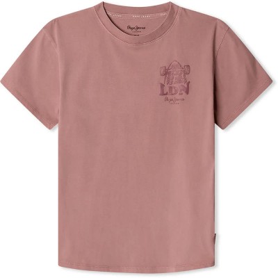 тениска,детски,тениски,pepe,jeans,finley,short,sleeve,t,shirt,dusty,pink,(pink)