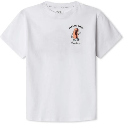 тениска,детски,тениски,pepe,jeans,finley,short,sleeve,t,shirt,white