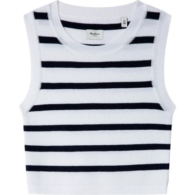 блуза,детски,блузи,pepe,jeans,iris,sweater,white,(navy)