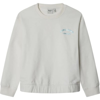 блуза,детски,блузи,pepe,jeans,jade,sweatshirt,oyster,white,(white)