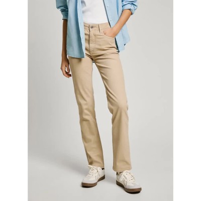 панталони,дамски,панталони,pepe,jeans,high,rise,slim,tessa,pants,beige
