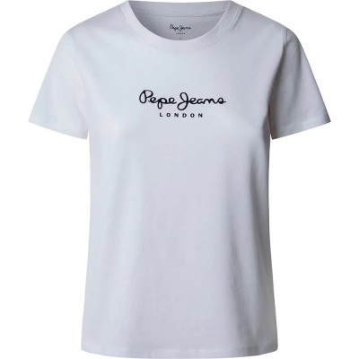 тениска,дамски,тениски,pepe,jeans,macy,short,sleeve,t,shirt,white,(white)