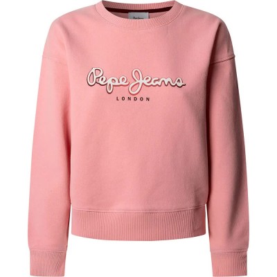 блуза,дамски,блузи,pepe,jeans,maddy,sweatshirt,washed,pink,(pink)