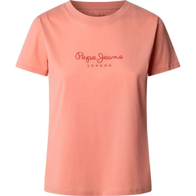 тениска,дамски,тениски,pepe,jeans,macy,short,sleeve,t,shirt,washed,pink,(orange)