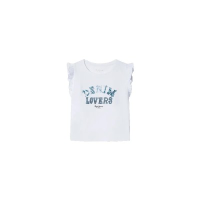 тениска,детски,тениски,pepe,jeans,marina,short,sleeve,t,shirt,white