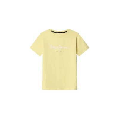 тениска,детски,тениски,pepe,jeans,new,art,short,sleeve,t,shirt,yellow,(sorbet,lemon,yellow)