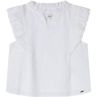 потник,детски,ризи,pepe,jeans,monica,sleeveless,shirt,white,(white)