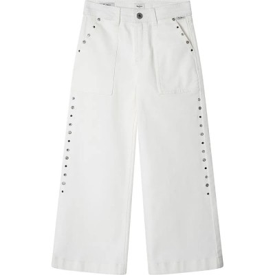 панталони,детски,панталони,pepe,jeans,poppy,pants,white