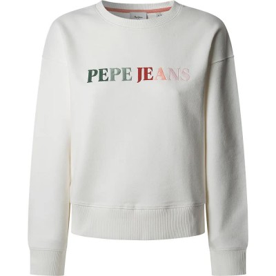 блуза,дамски,блузи,pepe,jeans,reagan,sweatshirt,white,(mousse,white)