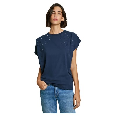 тениска,дамски,тениски,pepe,jeans,raz,short,sleeve,t,shirt,blue