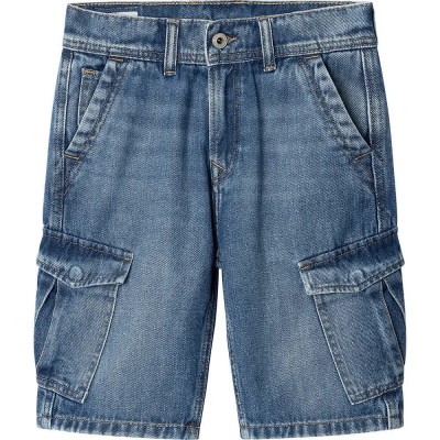 къси,панталони,детски,панталони,pepe,jeans,relaxed,cargo,denim,shorts,blue