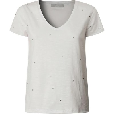 тениска,дамски,тениски,pepe,jeans,rolly,short,sleeve,t,shirt,white