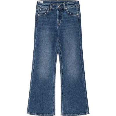 детски,панталони,pepe,jeans,slim,fit,flare,high,waist,jeans,denim,medium,blue,(blue)