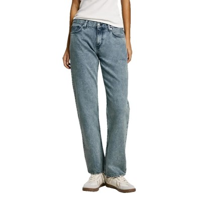 дамски,панталони,pepe,jeans,straight,low,waist,jeans,denim,11.5oz,grey,blue,rigid,denim,(blue)