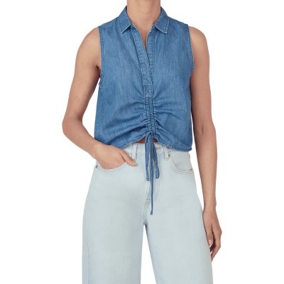 дамски,блузи,pepe,jeans,sunny,sleeveless,blouse,blue,(denim,6.5,oz,rigid,denim)