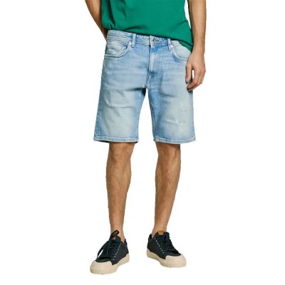къси,панталони,мъжки,панталони,pepe,jeans,taper,stanley,denim,shorts,blue